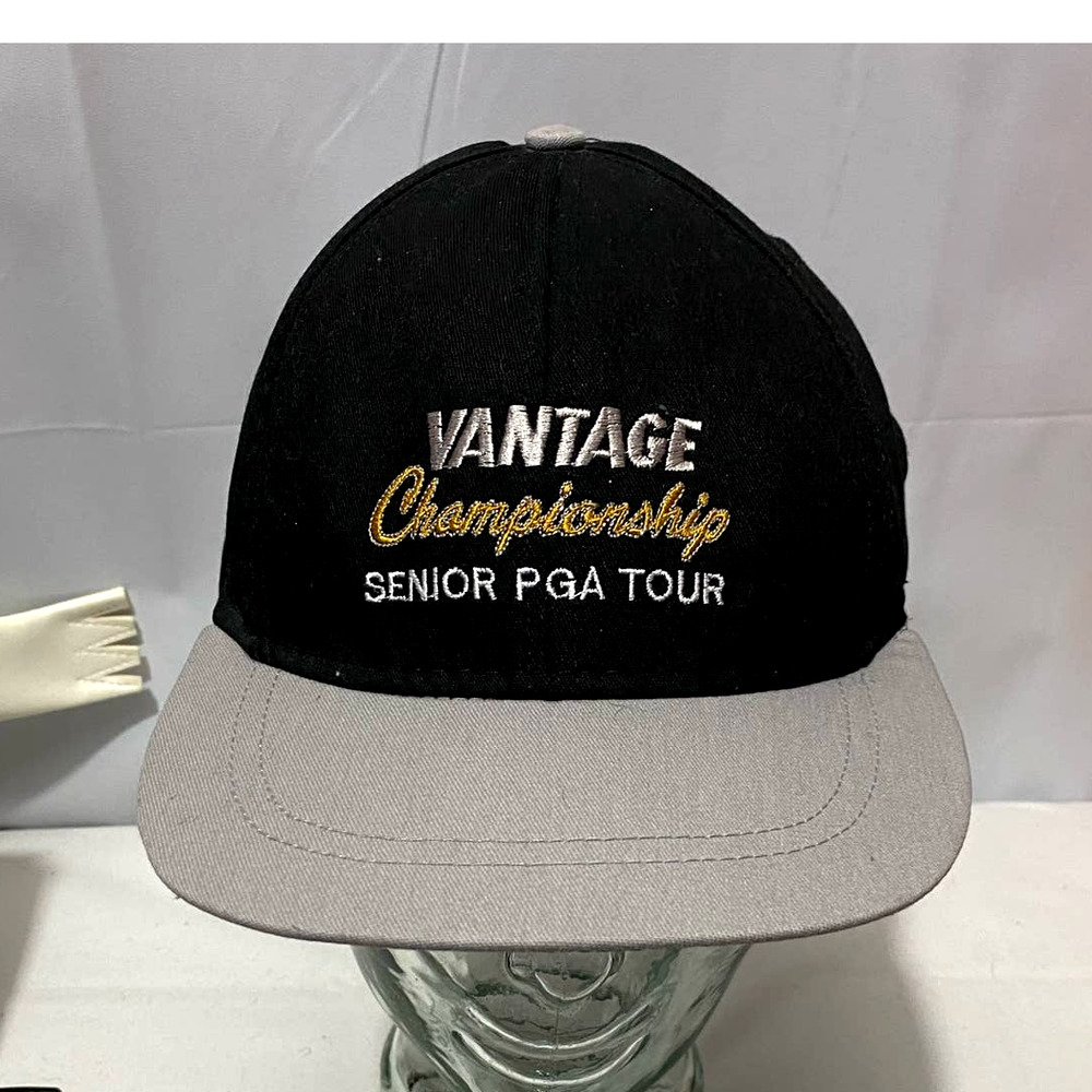 Vintage Vantage Championship Golf Strapback Hat Cap Senior PGA Tour Made In USA